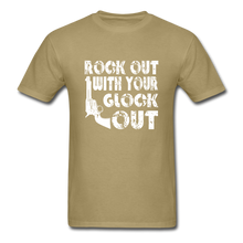 Load image into Gallery viewer, Rock Out With Your Glock Out T-Shirt - khaki
