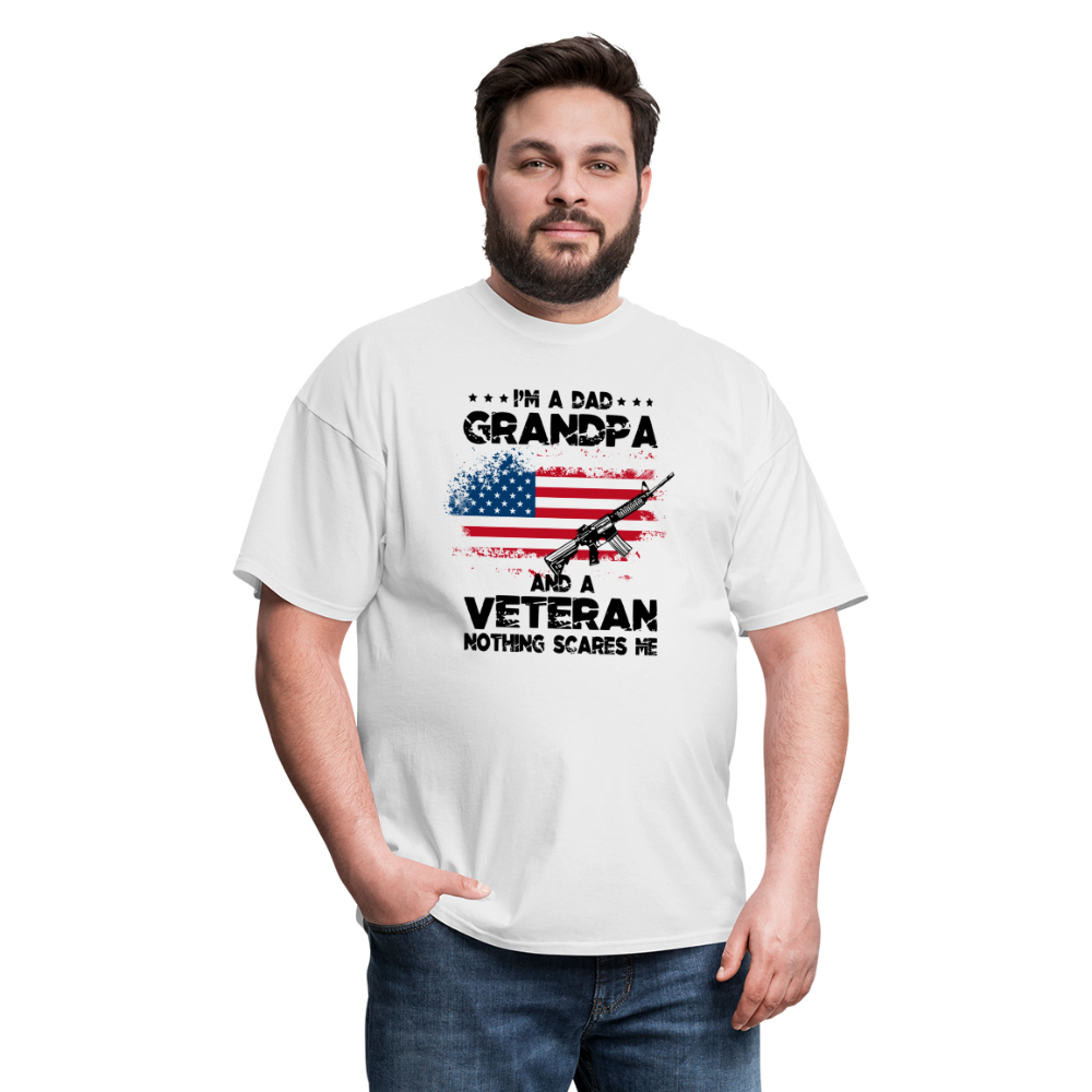 I'm A Veteran Nothing Scares Me T-Shirt - white