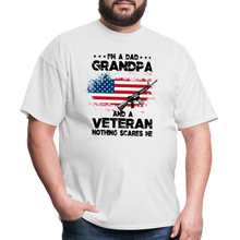 Load image into Gallery viewer, I&#39;m A Veteran Nothing Scares Me T-Shirt - white
