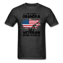 Load image into Gallery viewer, I&#39;m A Veteran Nothing Scares Me T-Shirt - heather black
