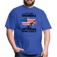 Load image into Gallery viewer, I&#39;m A Veteran Nothing Scares Me T-Shirt - royal blue

