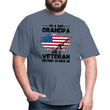 Load image into Gallery viewer, I&#39;m A Veteran Nothing Scares Me T-Shirt - denim
