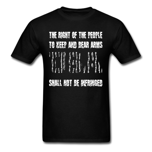 The Right Of The People Shall Not Be Infringed T-Shirt - black