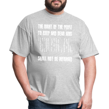 Load image into Gallery viewer, The Right Of The People Shall Not Be Infringed T-Shirt - heather gray
