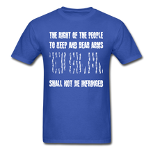 Load image into Gallery viewer, The Right Of The People Shall Not Be Infringed T-Shirt - royal blue
