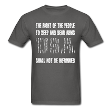 Load image into Gallery viewer, The Right Of The People Shall Not Be Infringed T-Shirt - charcoal
