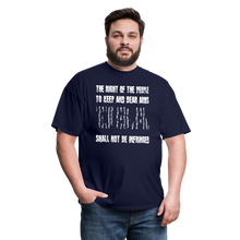 Load image into Gallery viewer, The Right Of The People Shall Not Be Infringed T-Shirt - navy
