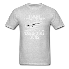 Load image into Gallery viewer, No One Will Be Taking My Guns T-Shirt - heather gray

