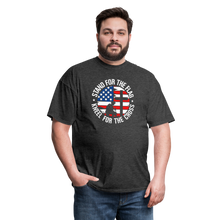 Load image into Gallery viewer, Stand For The Flag T-Shirt - heather black
