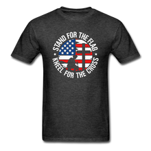 Load image into Gallery viewer, Stand For The Flag T-Shirt - heather black
