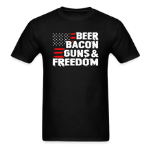 Load image into Gallery viewer, Beer, Bacon, Guns &amp; Freedom - black
