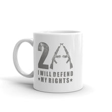 Load image into Gallery viewer, I Will Defend My Rights White glossy mug

