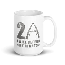 Load image into Gallery viewer, I Will Defend My Rights White glossy mug
